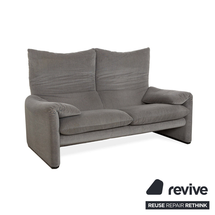 Canapé 2 places en tissu Cassina Maralunga Gris Fonctionnement manuel