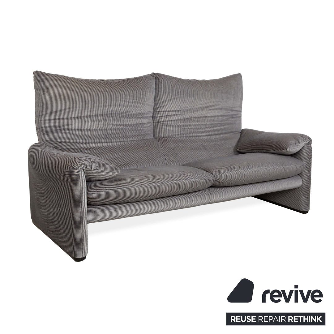 Canapé 2 places en tissu Cassina Maralunga Gris Fonctionnement manuel