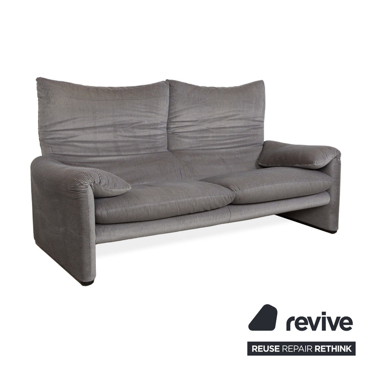 Canapé 2 places en tissu Cassina Maralunga Gris Fonctionnement manuel