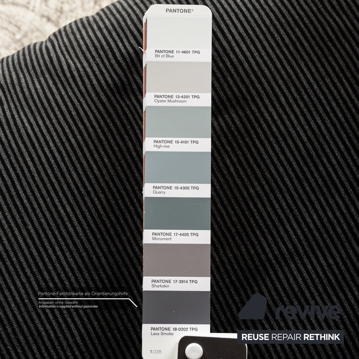 Canapé 2 places en tissu Cassina Maralunga, gris, fonction manuelle