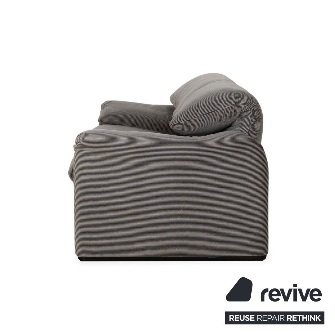 Canapé 2 places en tissu Cassina Maralunga Gris Fonctionnement manuel