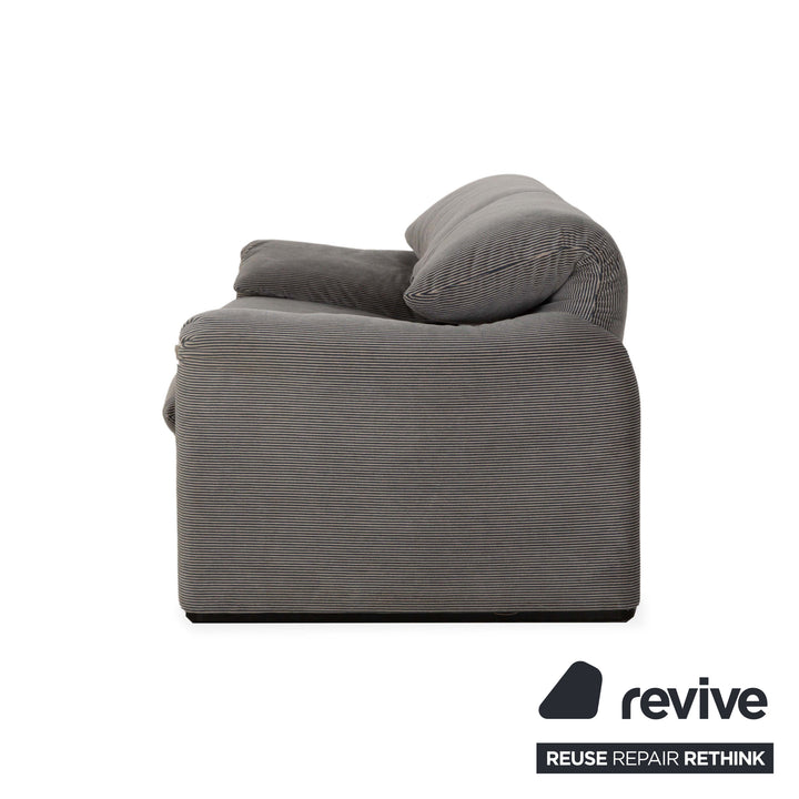 Canapé 2 places en tissu Cassina Maralunga Gris Fonctionnement manuel