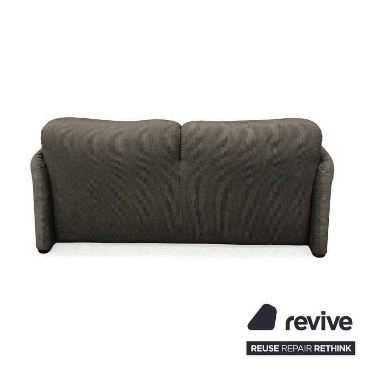 Canapé 2 places en tissu Cassina Maralunga, gris, fonction manuelle
