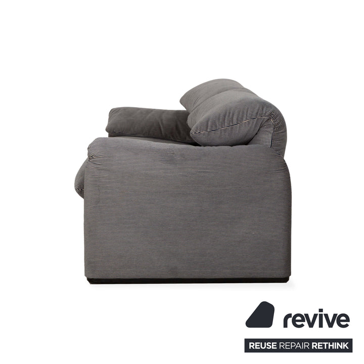 Canapé 2 places en tissu Cassina Maralunga Gris Fonctionnement manuel