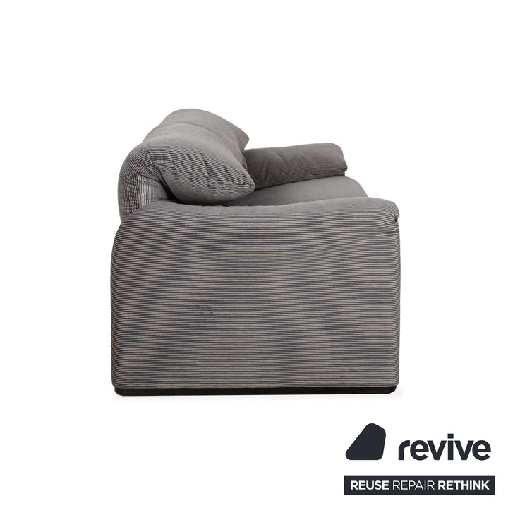 Canapé 2 places en tissu Cassina Maralunga Gris Fonctionnement manuel