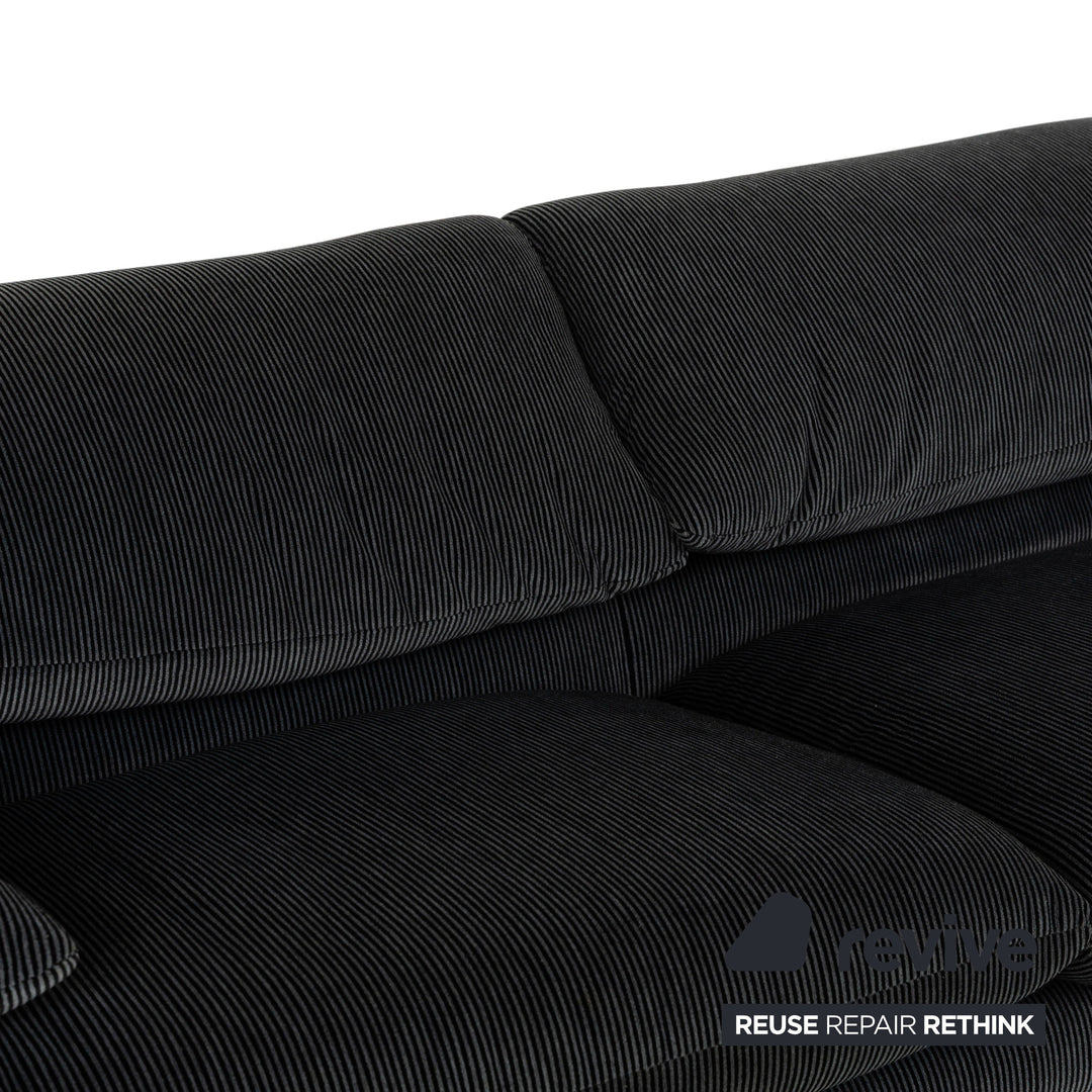 Canapé 2 places en tissu Cassina Maralunga Gris Noir Fonction manuelle