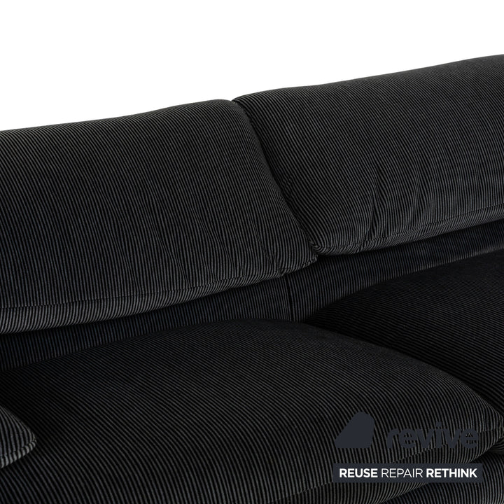 Canapé 2 places en tissu Cassina Maralunga Gris Noir Fonction manuelle