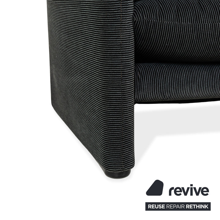 Canapé 2 places en tissu Cassina Maralunga Gris Noir Fonction manuelle