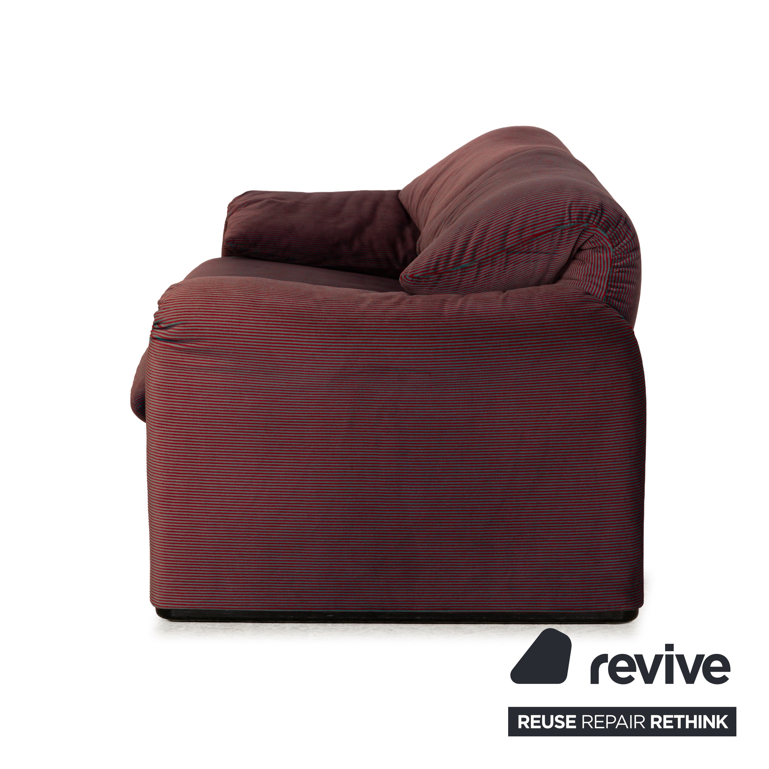Cassina Maralunga fabric two-seater red blue manual function sofa couch