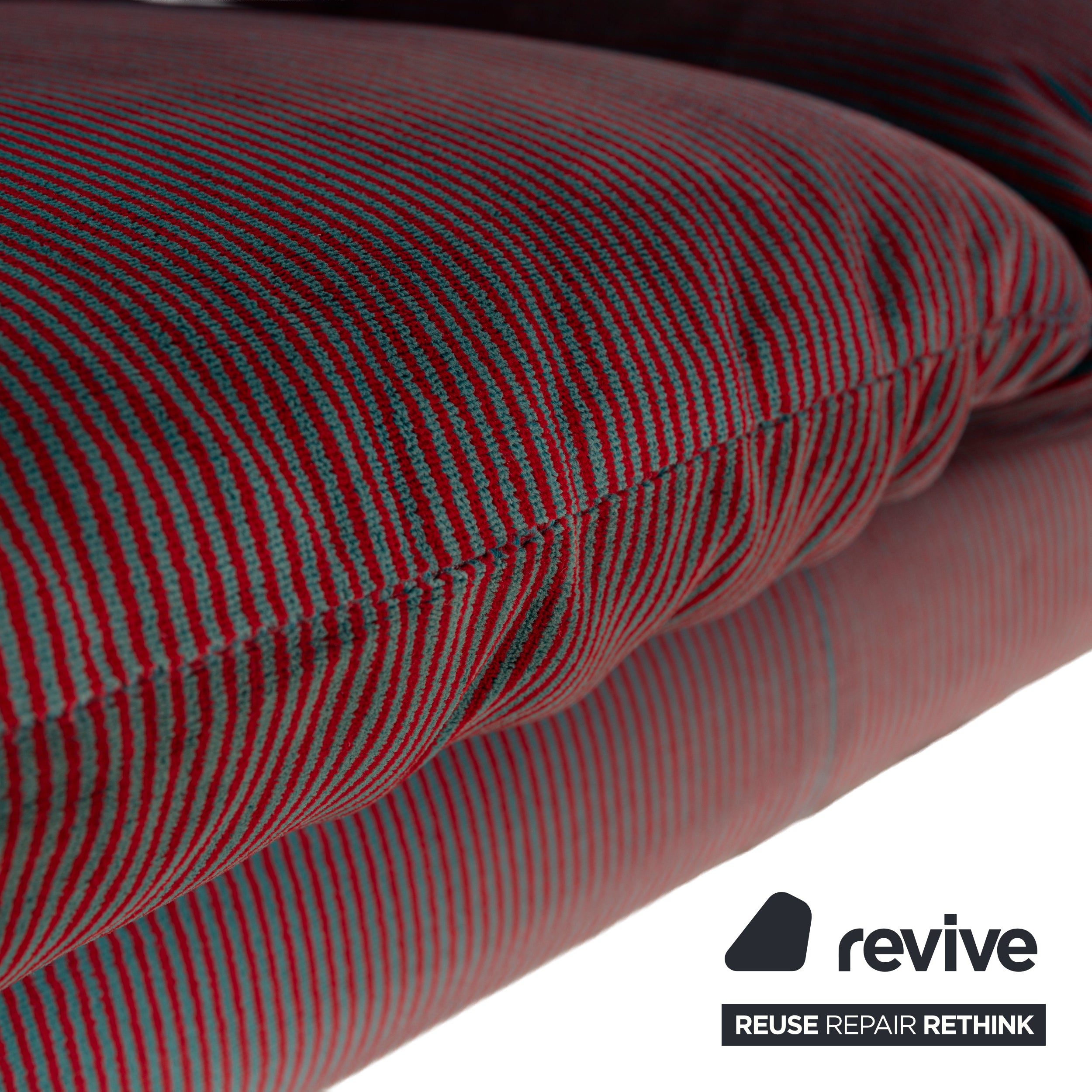 Cassina Maralunga fabric two-seater red blue manual function sofa couch