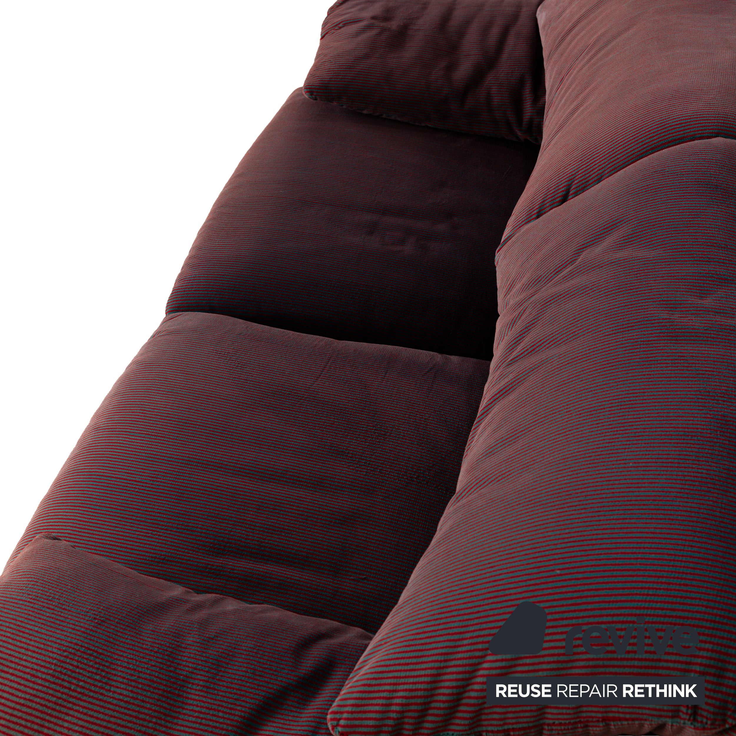 Cassina Maralunga fabric two-seater red blue manual function sofa couch