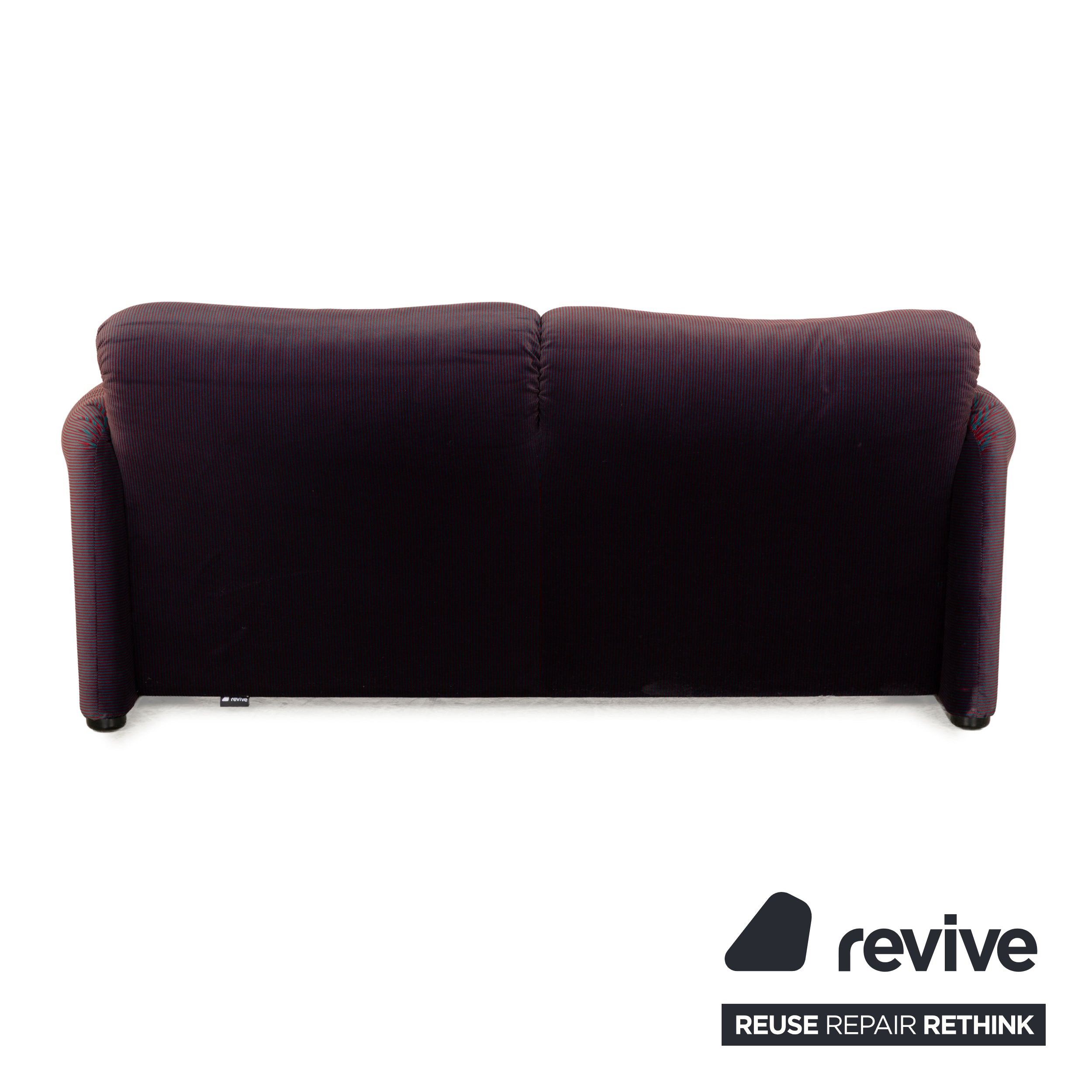 Cassina Maralunga fabric two-seater red blue manual function sofa couch