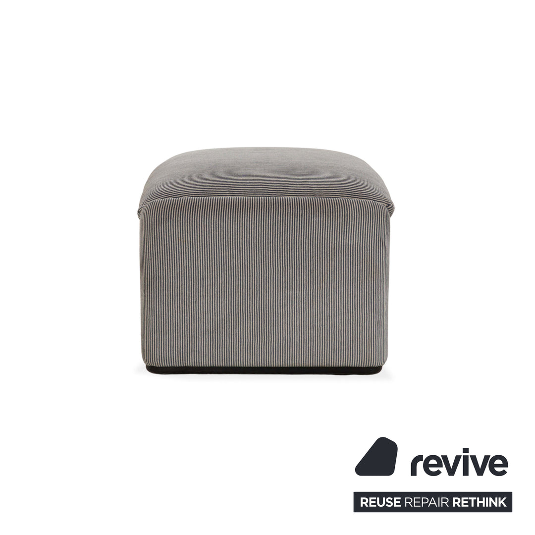 Cassina Maralunga Stoff Zweisitzer Sofa Couch Hocker Grau manuelle Funktion