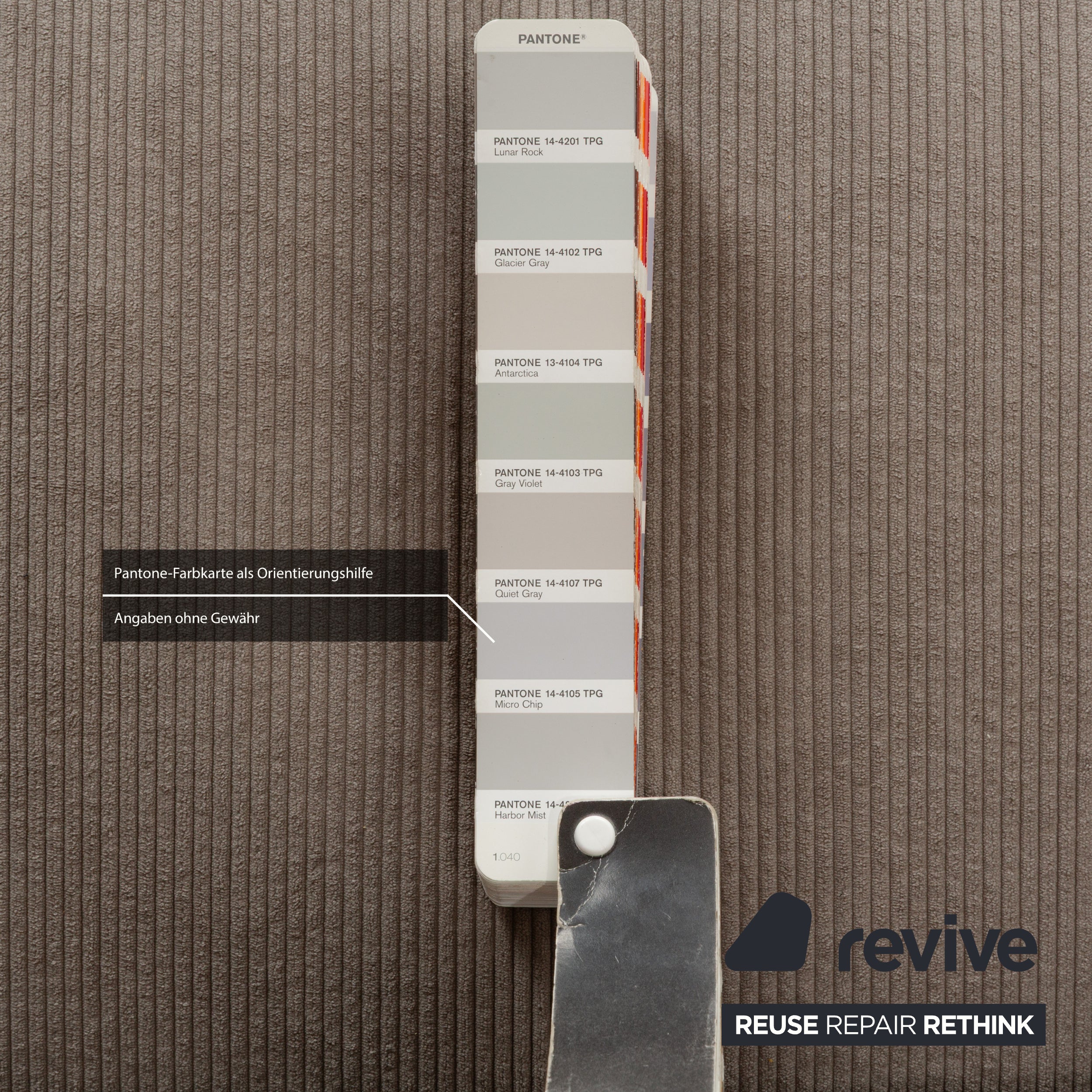 Canapé deux places Cassina Maralunga en tissu gris, revêtement de canapé