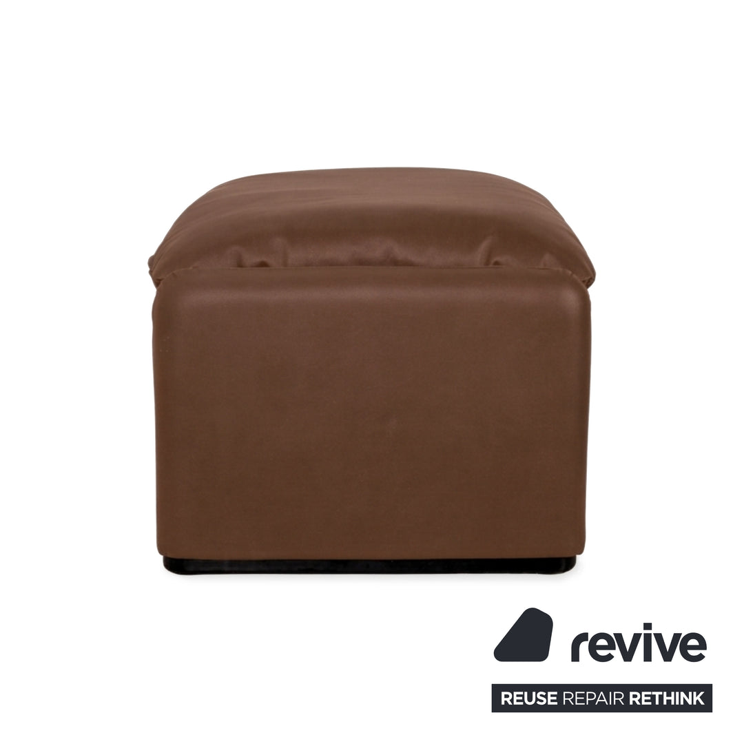 Cassina Maralunge veganes Leder GAVIN 103 Hocker Cognac