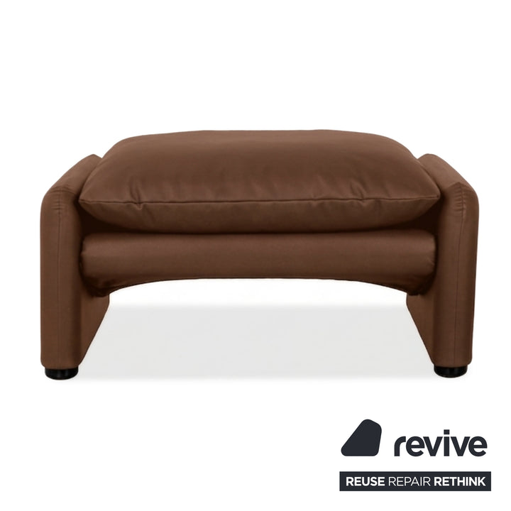 Cassina Maralunge veganes Leder GAVIN 103 Hocker Cognac