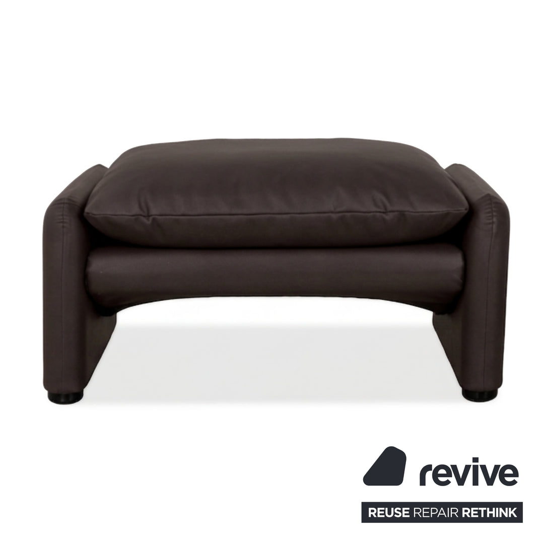 Cassina Maralunge veganes Leder GAVIN 105 Hocker Mokka