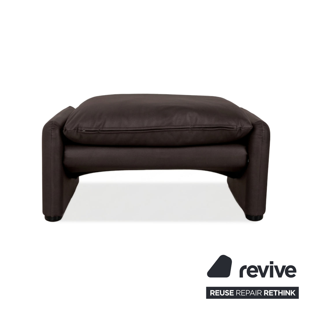 Cassina Maralunge veganes Leder GAVIN 105 Hocker Mokka