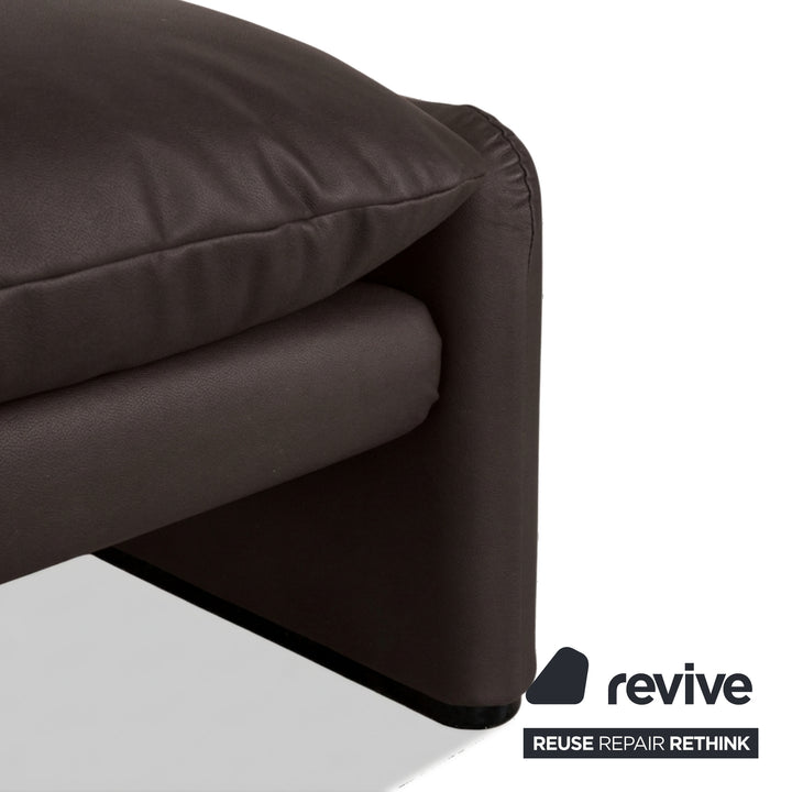 Cassina Maralunge veganes Leder GAVIN 105 Hocker Mokka