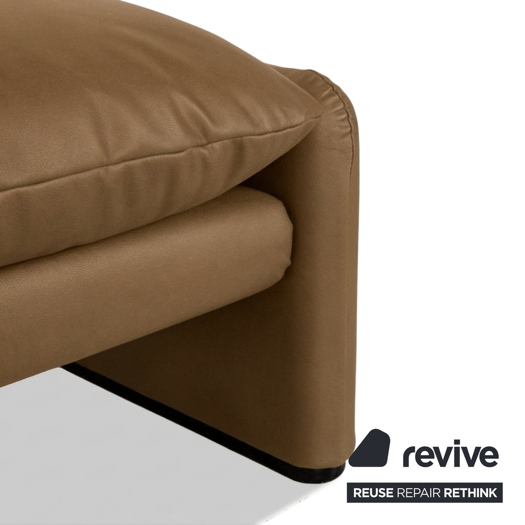 Cassina Maralunge veganes Leder GAVIN 106 Hocker Gelb