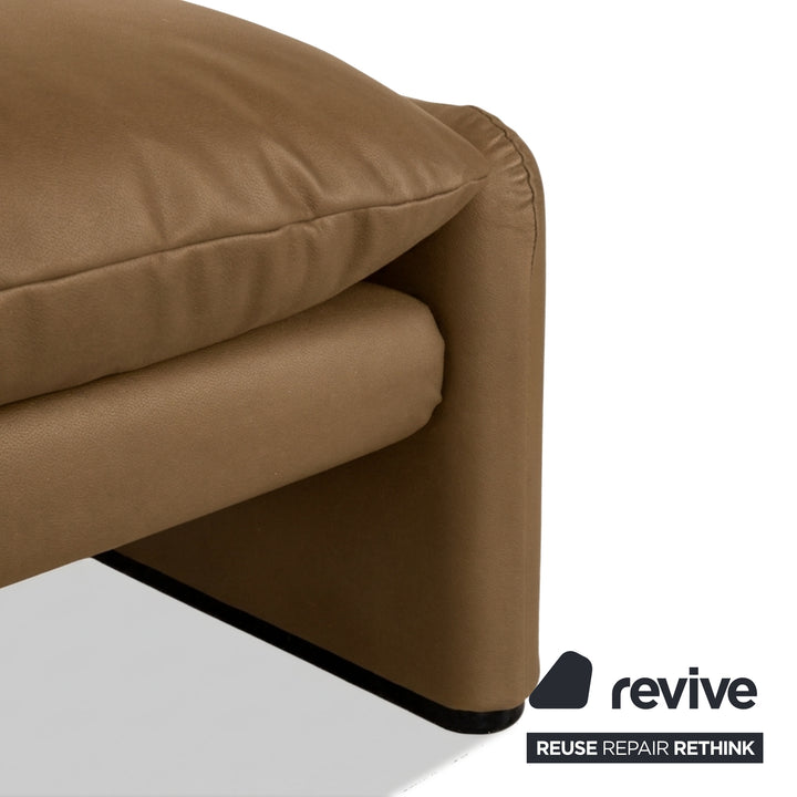 Cassina Maralunge veganes Leder GAVIN 106 Hocker Gelb
