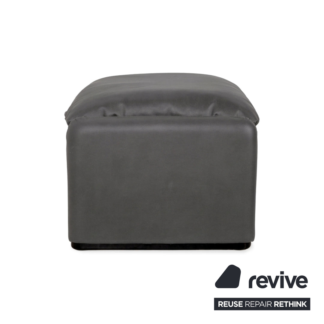 Cassina Maralunge veganes Leder GAVIN 115 Hocker Grau
