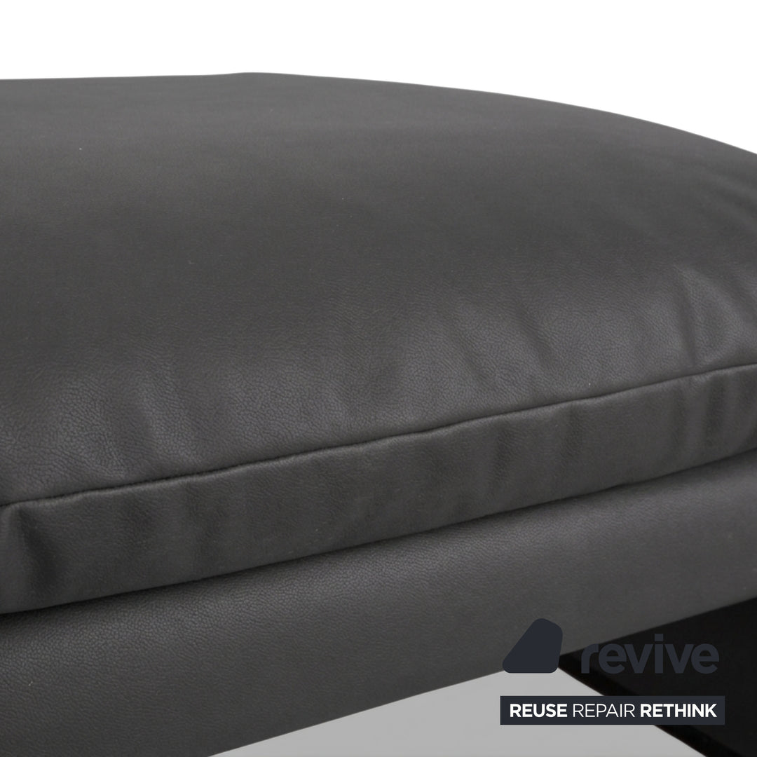 Cassina Maralunge veganes Leder GAVIN 115 Hocker Grau