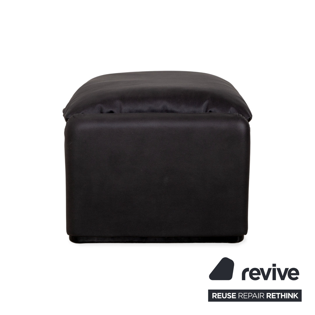 Tabouret Cassina Maralunge GAVIN 117 en cuir végétalien anthracite