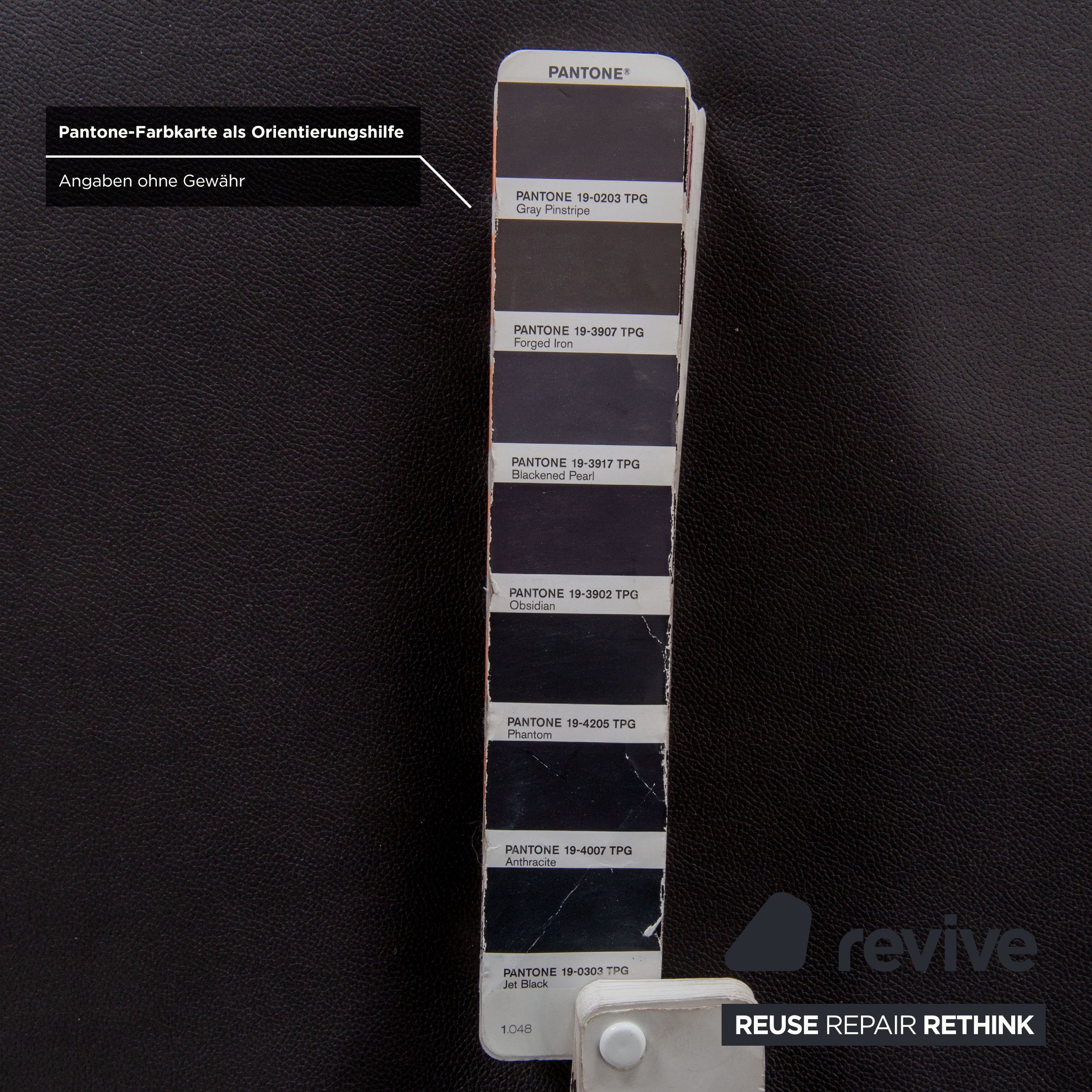 Cassina Maralunge veganes Leder GAVIN 117 Hocker Anthrazit