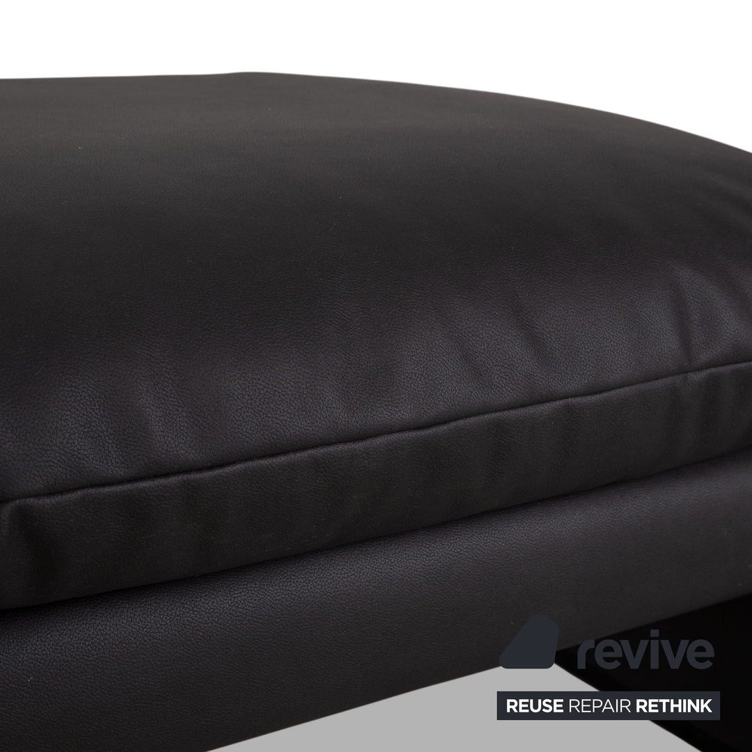 Cassina Maralunge veganes Leder GAVIN 117 Hocker Anthrazit