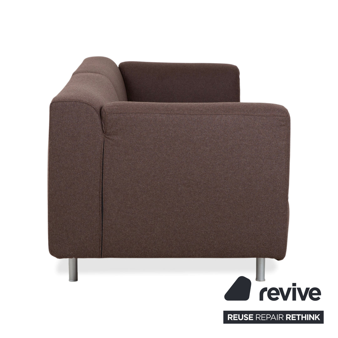 Cassina Met 250 Stoff Dreisitzer Braun Filz Wolle Couch Neubezug