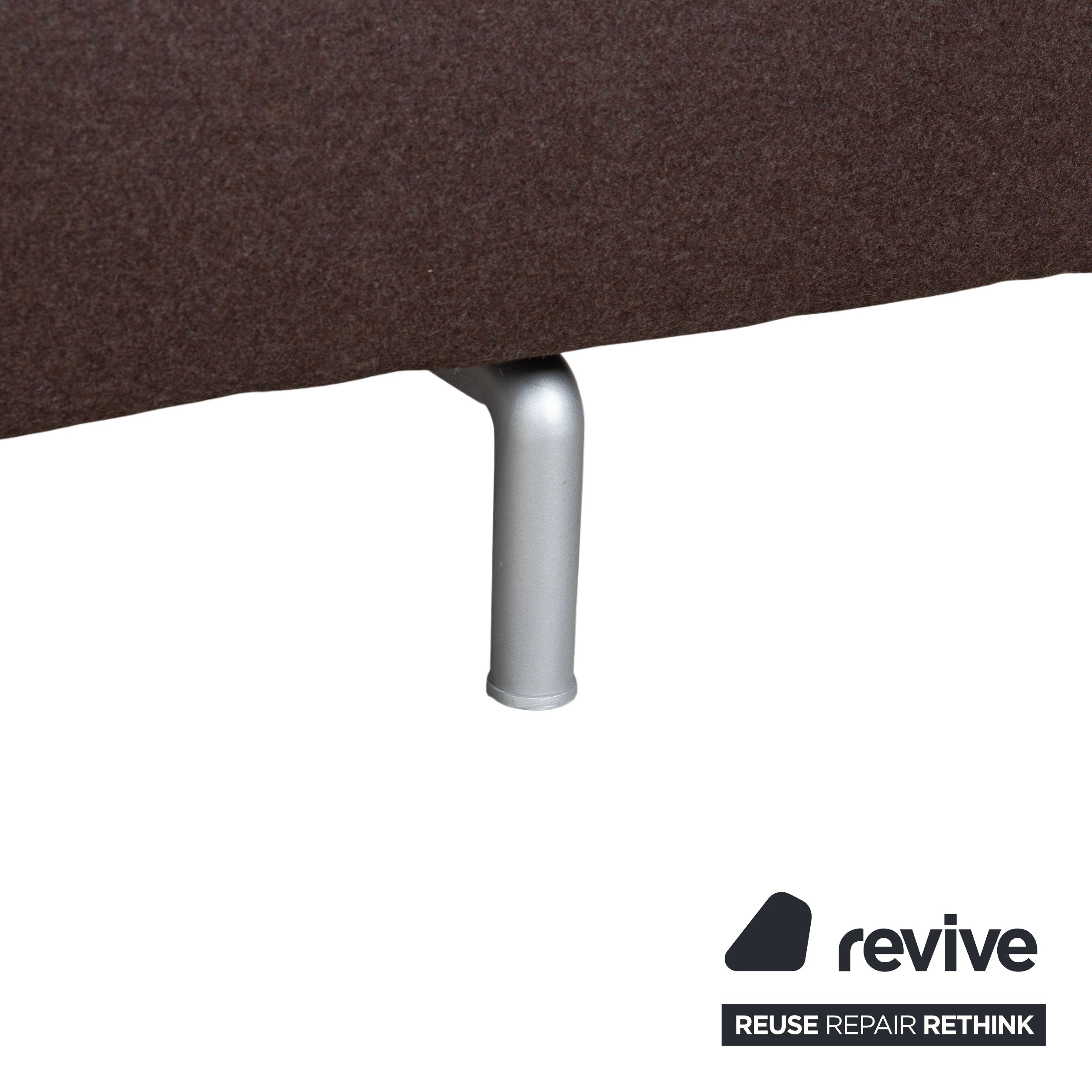 Cassina Met 250 Stoff Dreisitzer Braun Filz Wolle Couch Neubezug