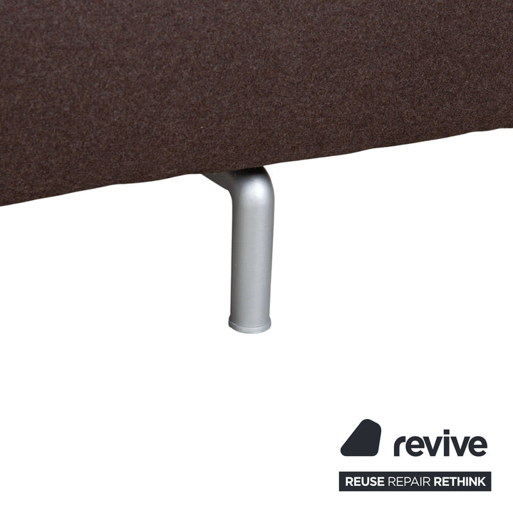 Cassina Met 250 Stoff Dreisitzer Braun Filz Wolle Couch Neubezug