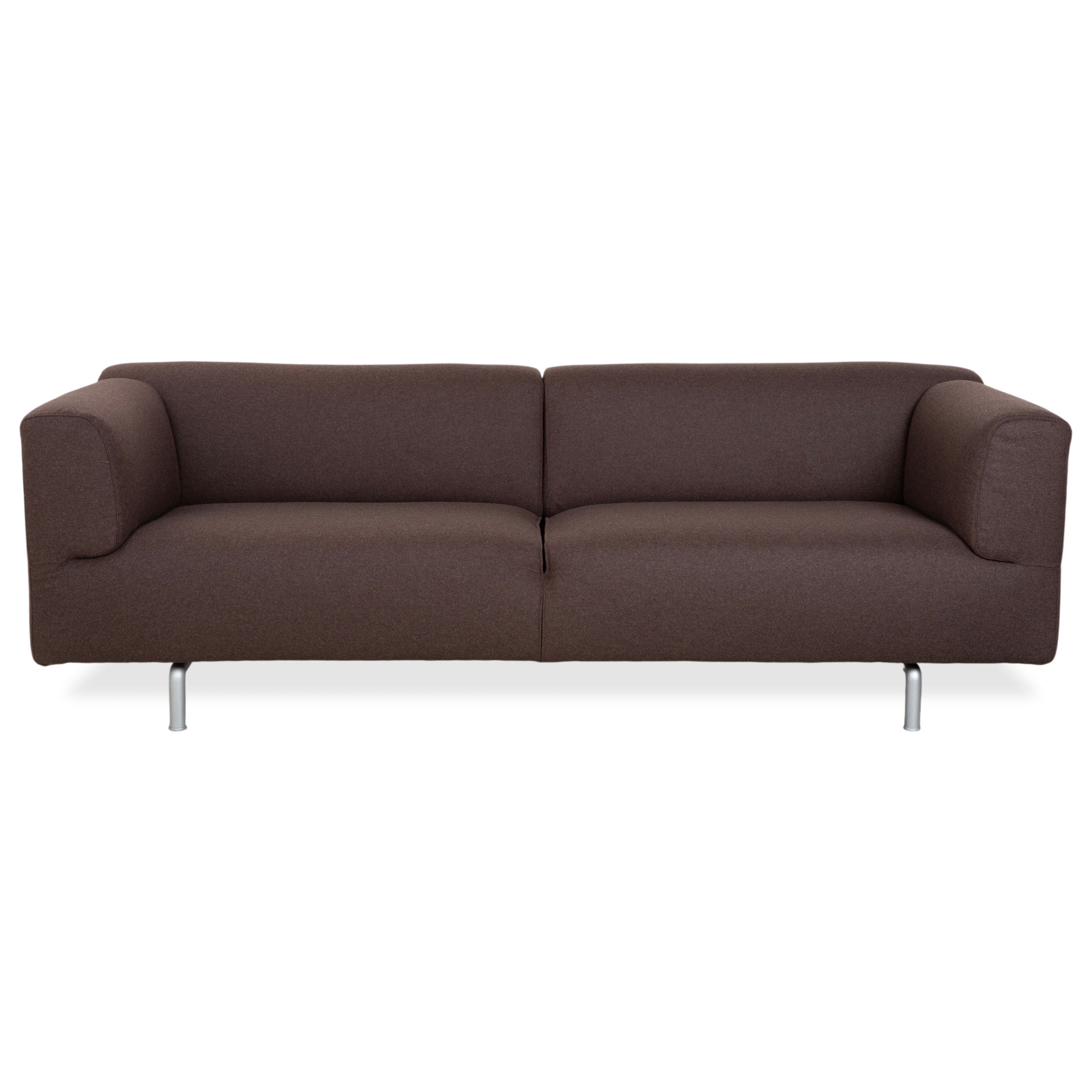 Cassina Met 250 Stoff Dreisitzer Braun Filz Wolle Couch Neubezug