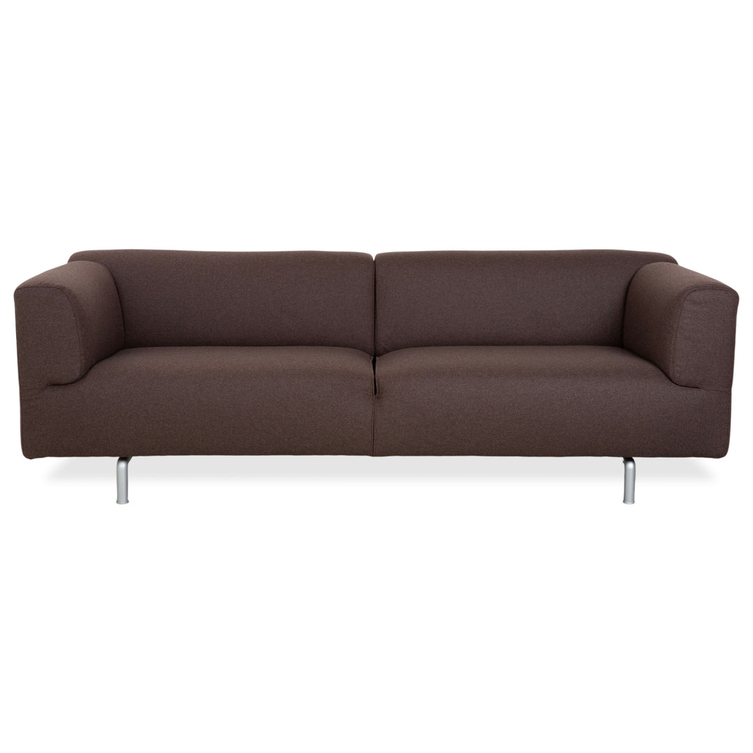 Cassina Met 250 Stoff Dreisitzer Braun Filz Wolle Couch Neubezug
