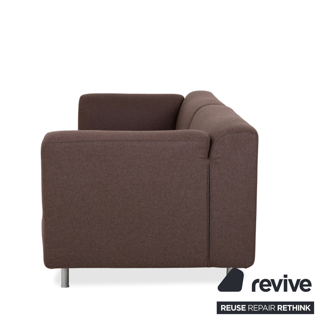Cassina Met 250 Stoff Dreisitzer Braun Filz Wolle Couch Neubezug