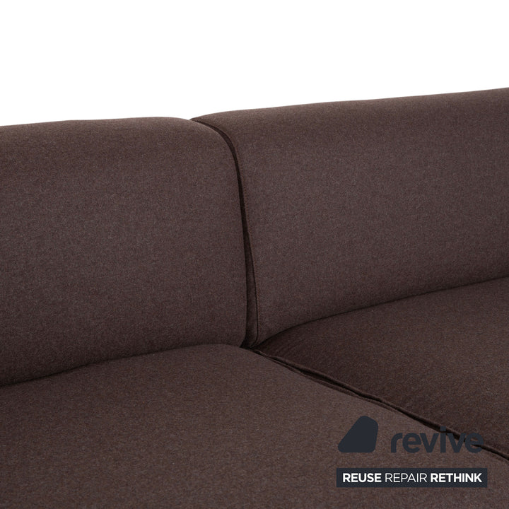 Cassina Met 250 Stoff Dreisitzer Braun Filz Wolle Couch Neubezug