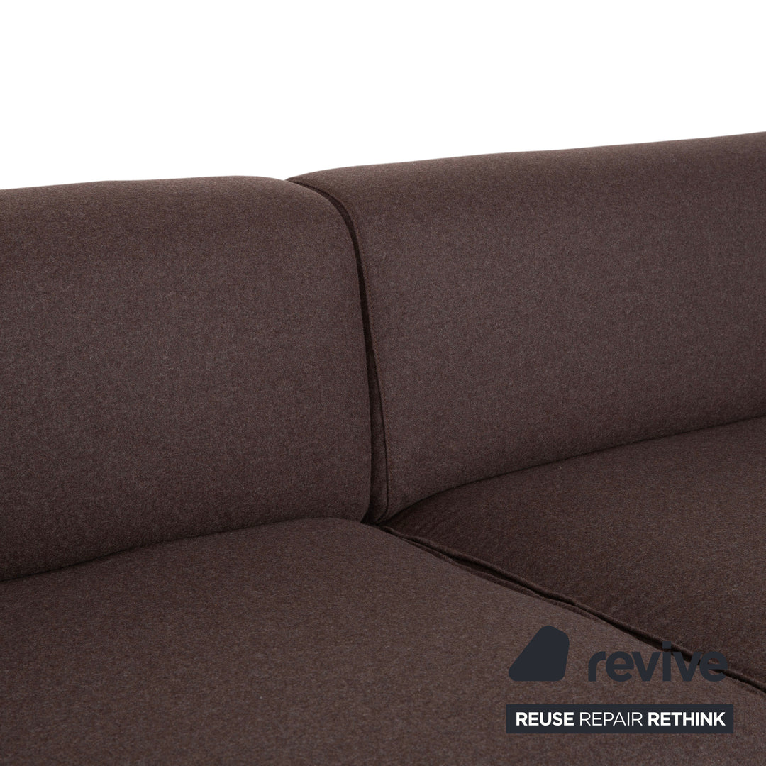 Cassina Met 250 Stoff Dreisitzer Braun Filz Wolle Couch Neubezug