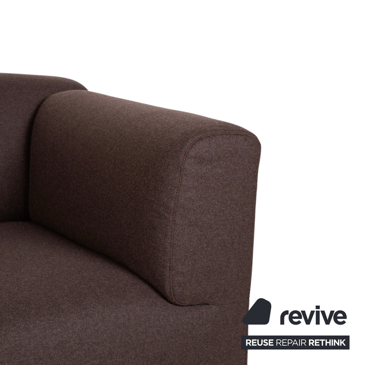 Cassina Met 250 Stoff Dreisitzer Braun Filz Wolle Couch Neubezug