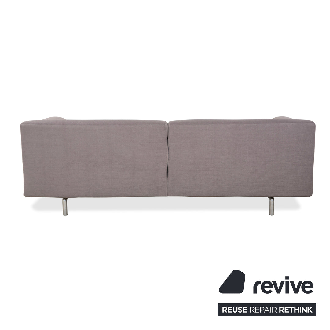 Cassina Met 250 Stoff Dreisitzer Grau Taupe Sofa Couch Neubezug