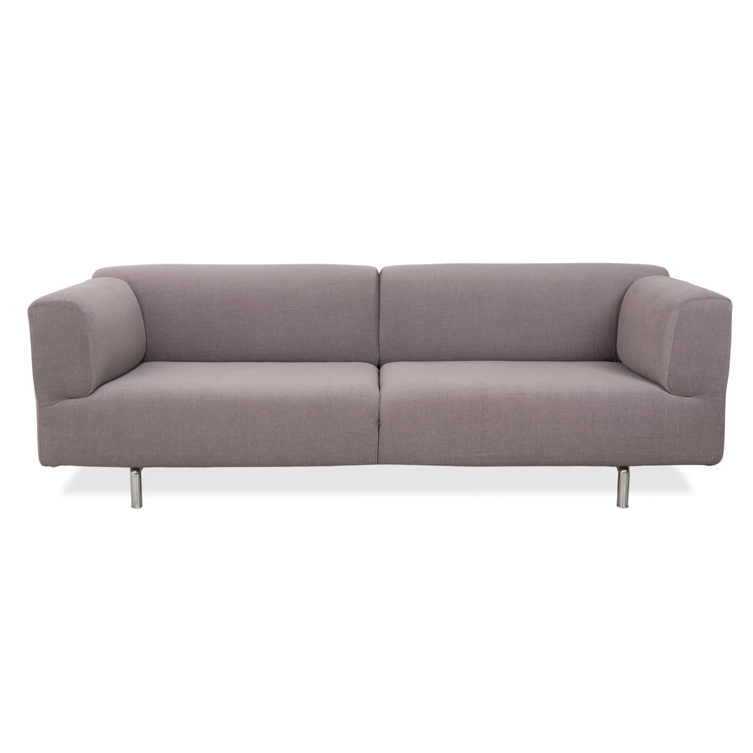 Cassina Met 250 Stoff Dreisitzer Grau Taupe Sofa Couch Neubezug