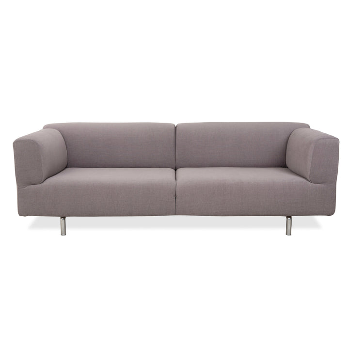 Cassina Met 250 Stoff Dreisitzer Grau Taupe Sofa Couch Neubezug