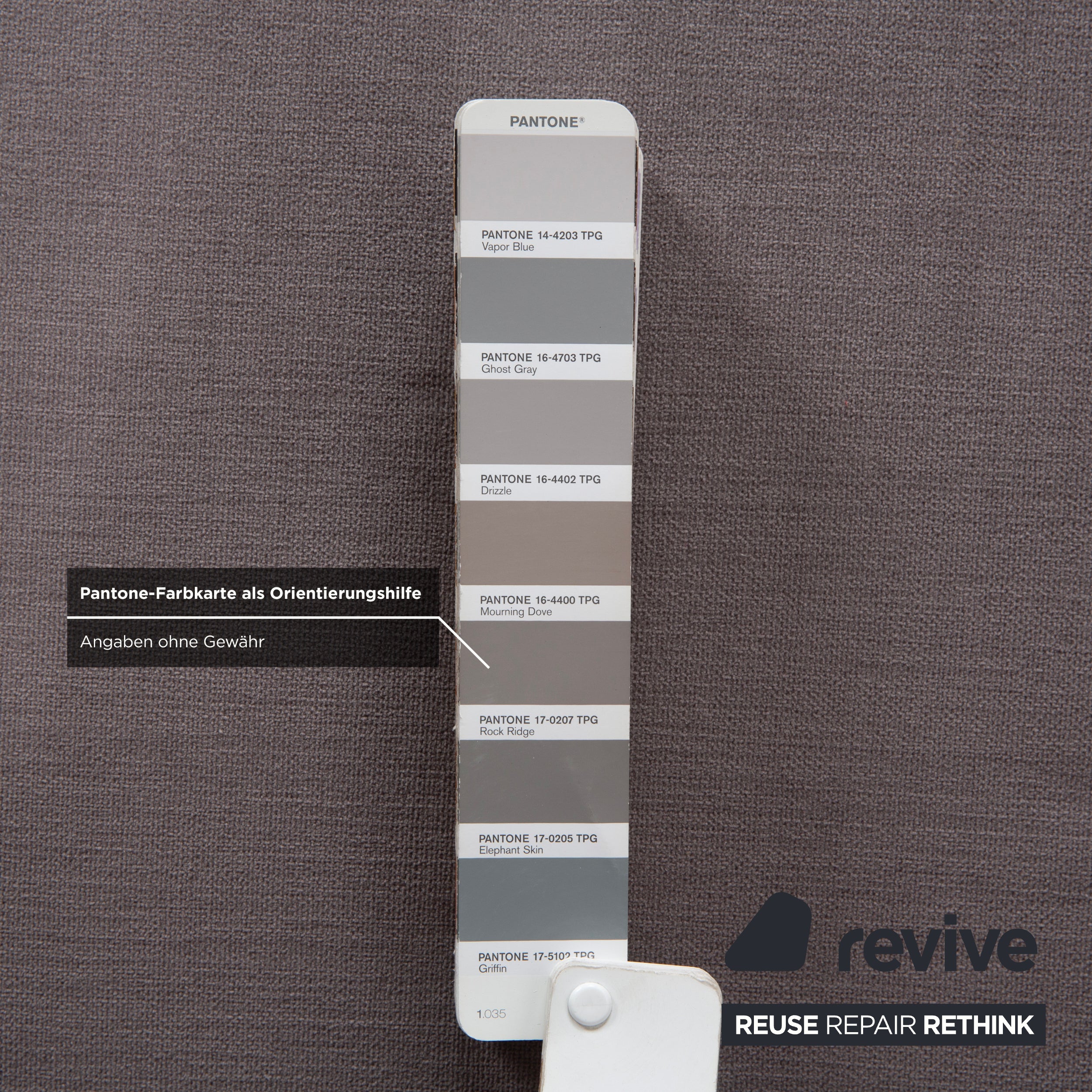 Cassina Met 250 Fabric Three-Seater Grey Taupe Sofa Couch Reupholstery