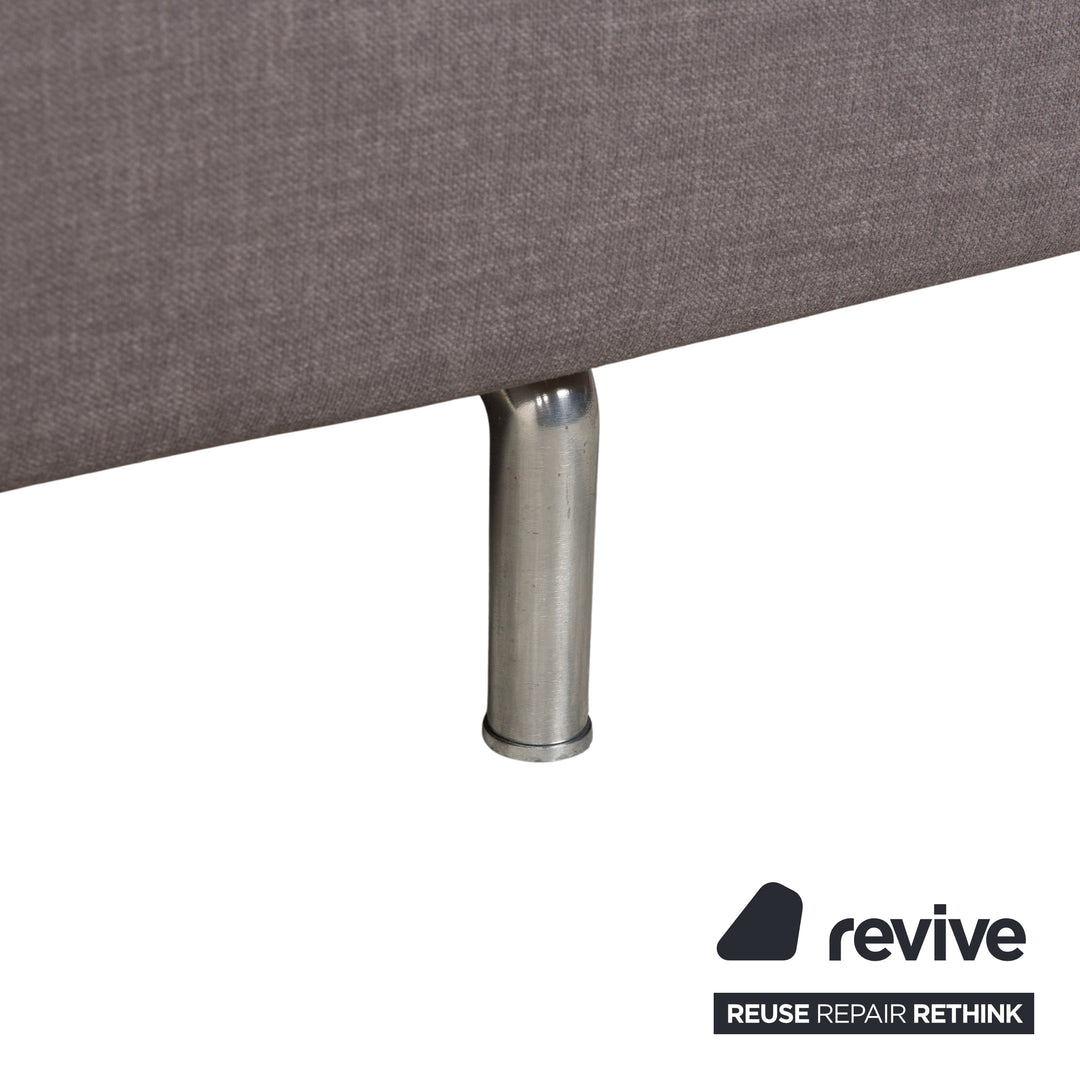 Cassina Met 250 Stoff Dreisitzer Grau Taupe Sofa Couch Neubezug