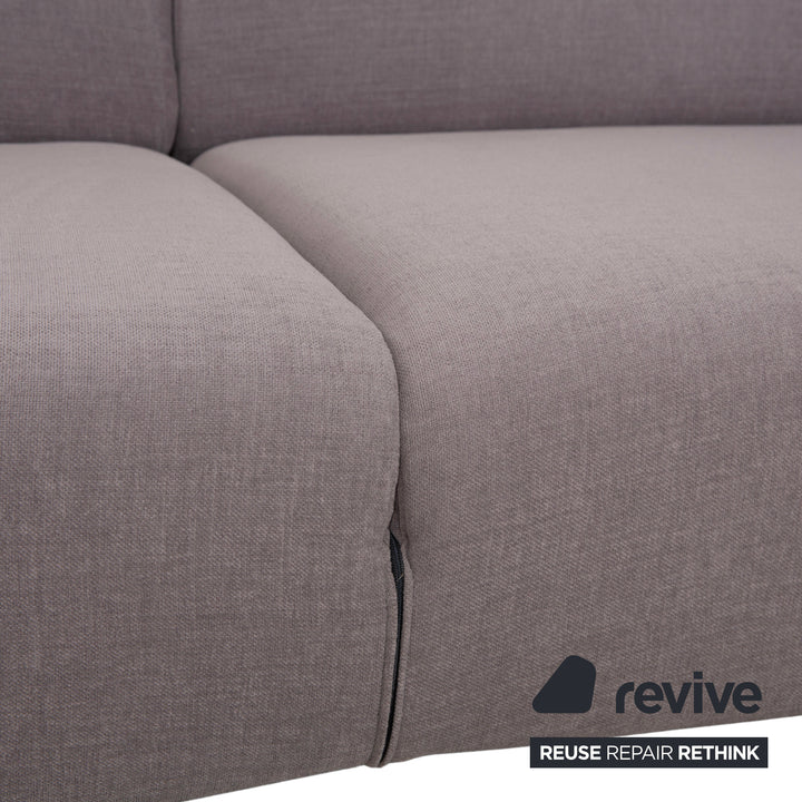 Cassina Met 250 Stoff Dreisitzer Grau Taupe Sofa Couch Neubezug