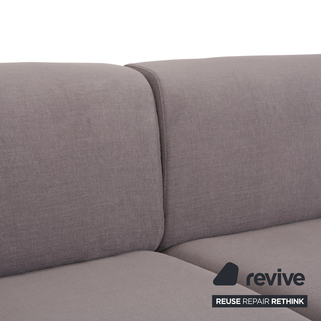 Cassina Met 250 Stoff Dreisitzer Grau Taupe Sofa Couch Neubezug