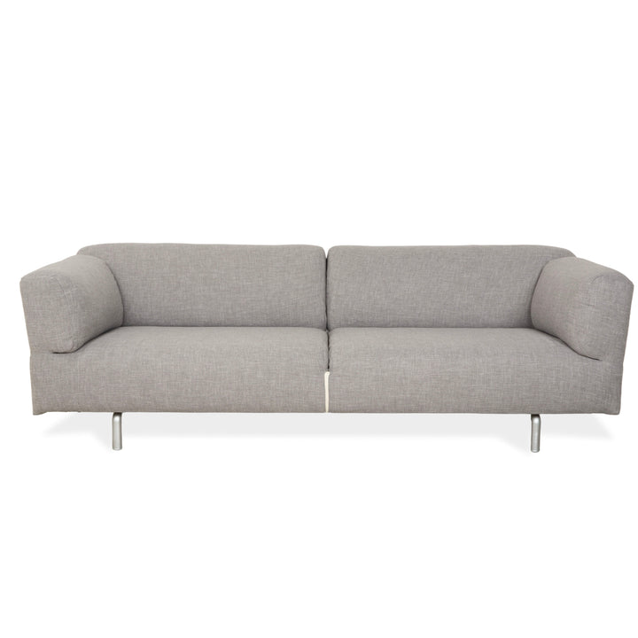 Cassina Met 250 Stoff Dreisitzer Hellgrau Sofa Couch Neubezug