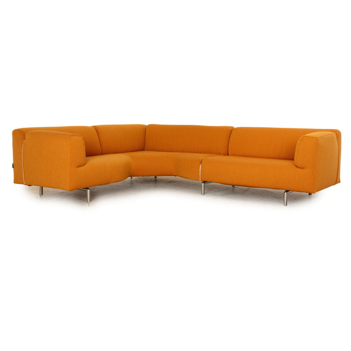 Cassina Met 250 Stoff Ecksofa Gelb Orange Sofa Couch Neubezug