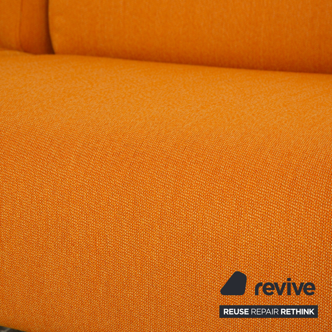 Cassina Met 250 Stoff Ecksofa Gelb Orange Sofa Couch Neubezug