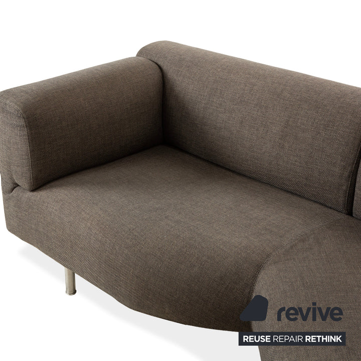 Cassina Met 250 Canapé d'angle en tissu Gris Canapé